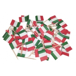 Włochy flaga wykałaczki  flagi pikery 50 sztuk